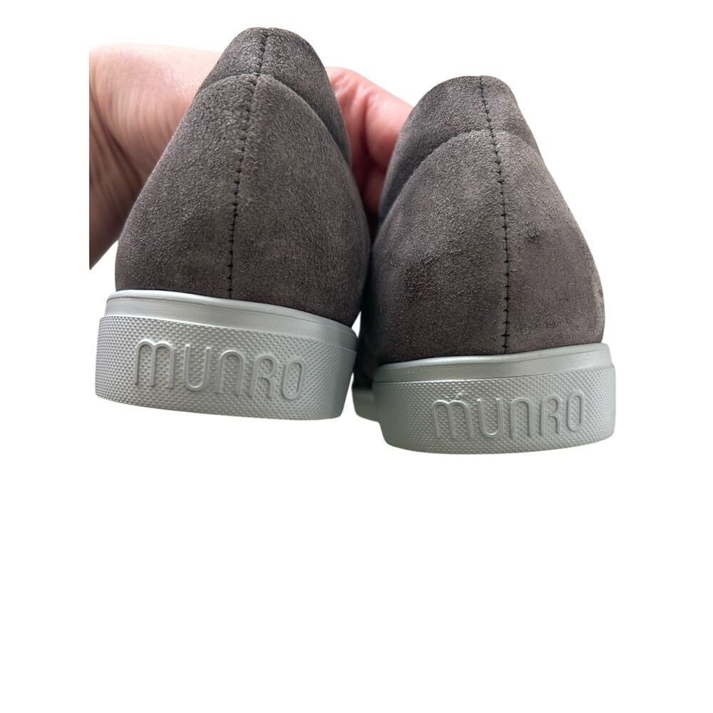 Munro Randie Women’s Slip-On Suede Snakeskin Gray Casual Sneakers Size 8.5 N View 5